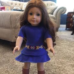 American Girl Doll Saige. RETIRED, Girl of the Year