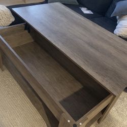 Oak Elevated Coffee Table 
