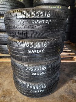 205 55R 16 DUNLOP ENASAVE USED TIRES 2055516 USED TIRES (SET) MOUNT BALANCE INCLUDED