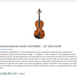 Samuel Eastman Series VA140SBC - 15" Viola Outfit