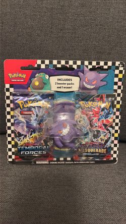 Pokemon 2 booster packs temporal forces and twilight with gengar eraser