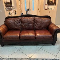 Leather Couch Set