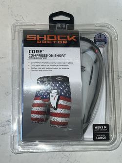 Shock Doctor Compression Shorts Men, Protective Bio-Flex Cup, Moisture-Wickin