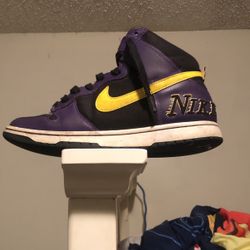 Purple Black And Yellow  That Are Used Size 9.5