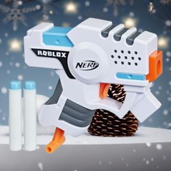 Nerf Roblox Strucid: Boom Strike Dart Blaster, Priming Handle, 2 Nerf Elite Darts