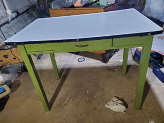 Antique Porcelain Top Baking Table