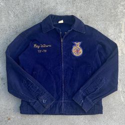 70’s Vintage FFA Blue Jacket “Texas Harlenton”