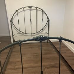Bed Frame Wrought Iron Custom Made In Chicago Solid Metal
