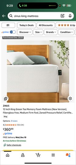 Zinus matress New! 