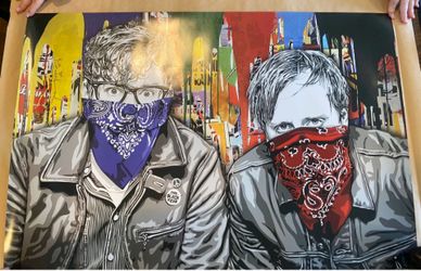Black Keys Mr. Brainwash Concert Poster Staples Center LA