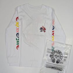 White Chrome Hearts long sleeve size Medium