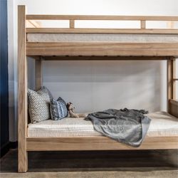 Wooden, Twin Over Twin Bunkbed