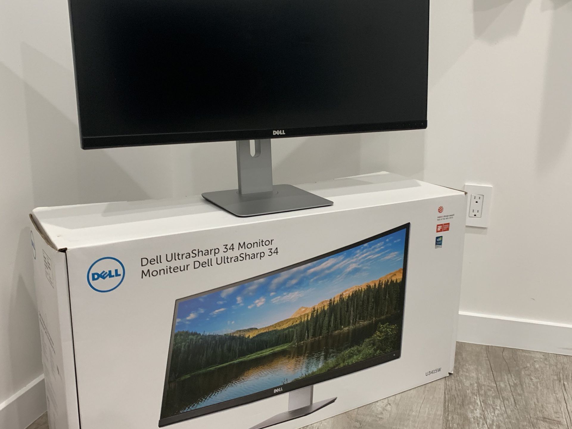 Dell U3415W 34 inch Ultrawide Monitor with Built in Speakers 3440 X 1440