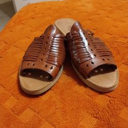 Huaraches Leather Sandals In Brown Size 11 Women's 