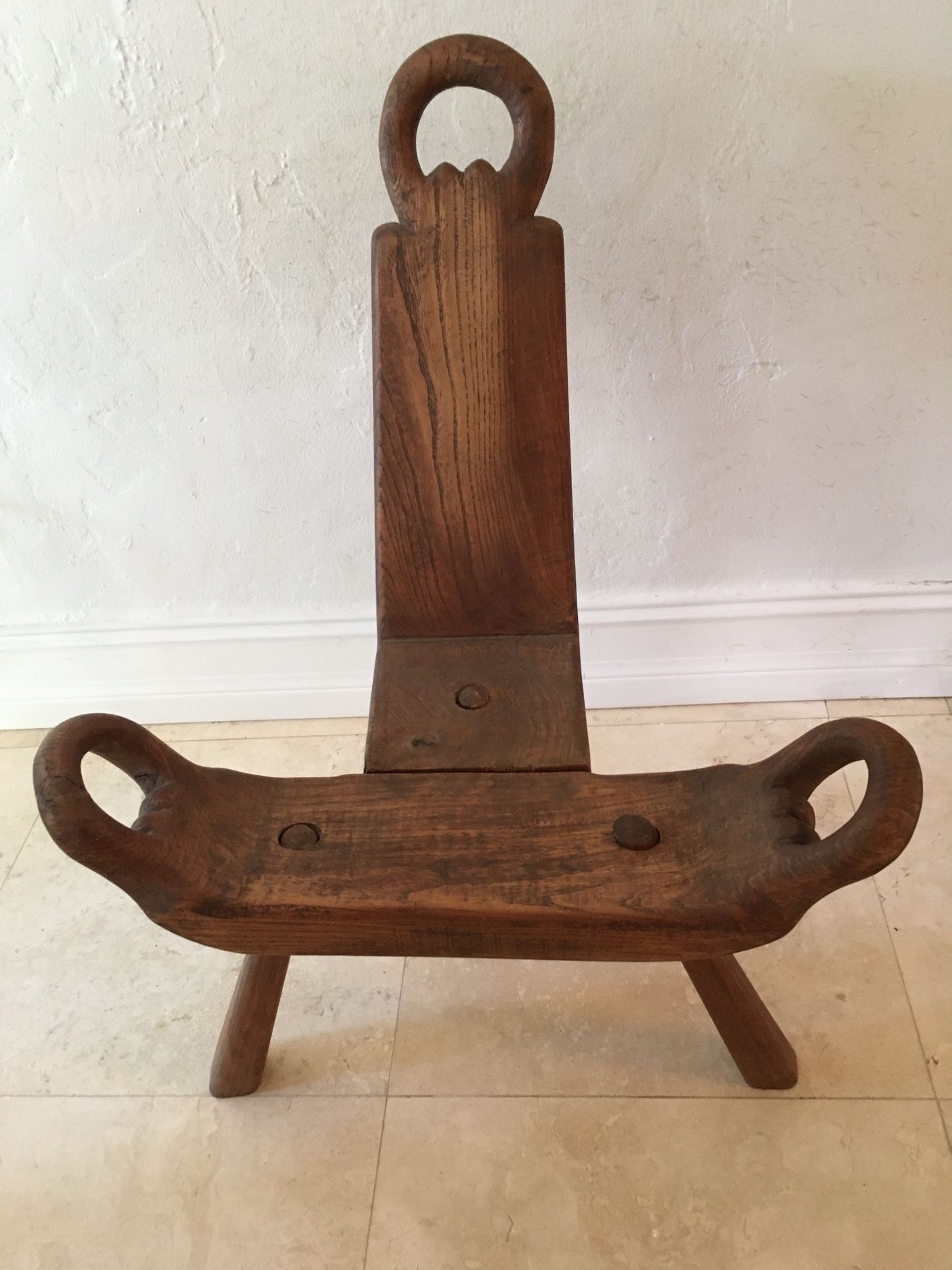 FINAL SALE! Primitive Birthing Chair