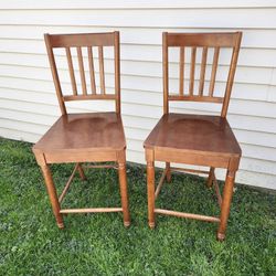 Counter Height Wood Chairs