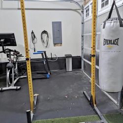 Workout Rack And Barbells 