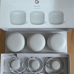Google Nest WiFi Router & 2 Points - 3 Piece Bundle