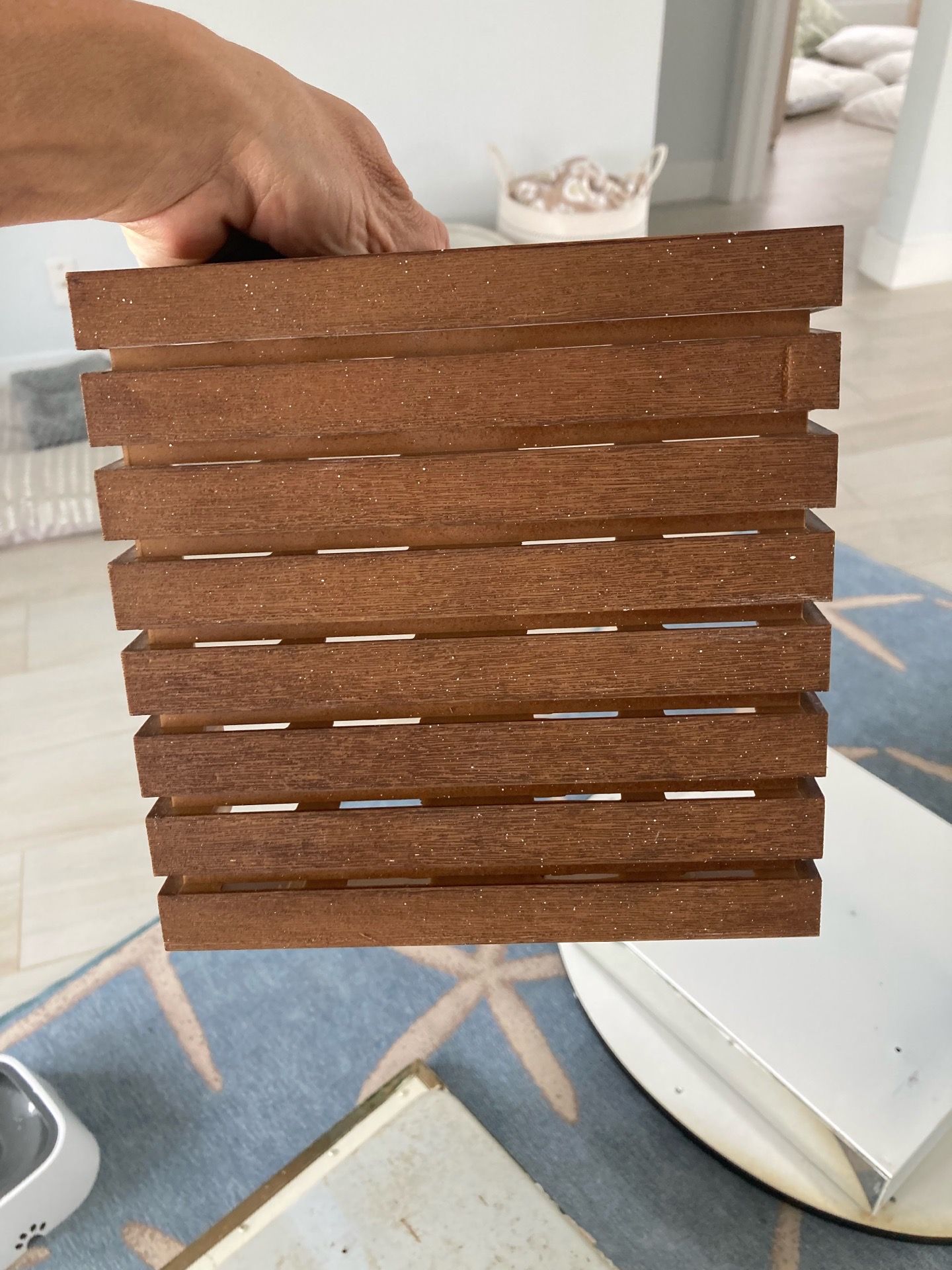 Doorbell Chime Cover Slatted Wood