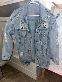 Oversized Denim Jacket Size M