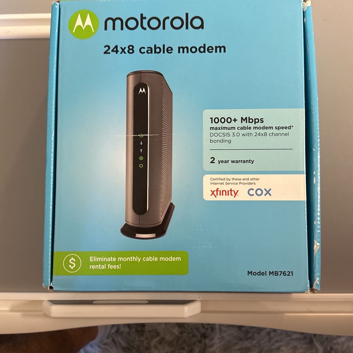 Motorola MB7621 Cable Modem (New Open Box)