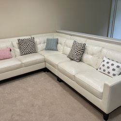 White Sectional For Sale