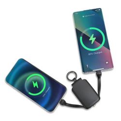 STOP AND LOOK! Portable Charger Keychain w/ Light  For People That Are On The Go!  