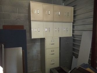 Vertical file cabinets