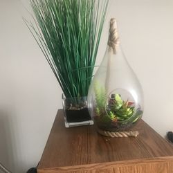 Two Separate Artificial Decoration Pieces