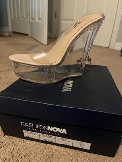 Fashion Nova Clear Heels