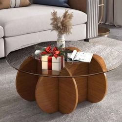 Glass Top Coffee Table 