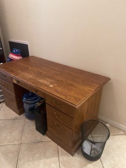 Wood desk