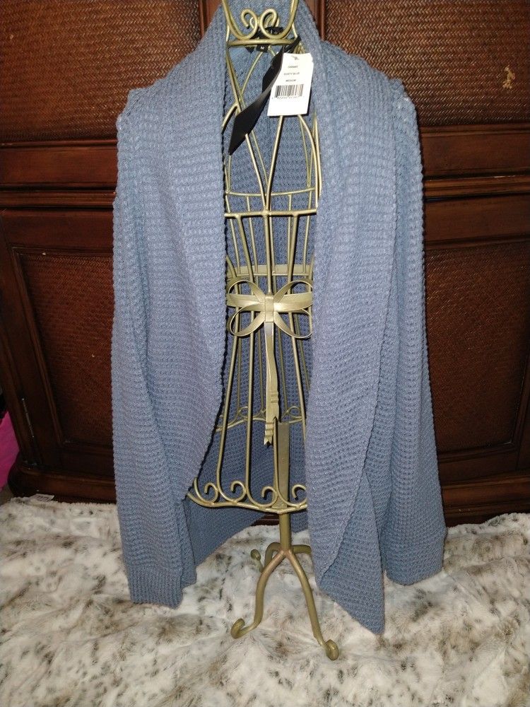 Dusty Blue Cardigan Size M (NEW!) $7 FIRM