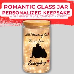 Romantic Glass Keepsake Jars