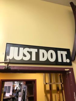 Just Do It Sign, Nike Sign