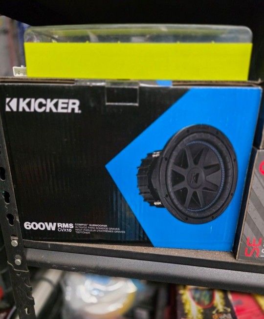 Cvx10 Kicker 10' Subwoofer 1200w Peak 600 Rms