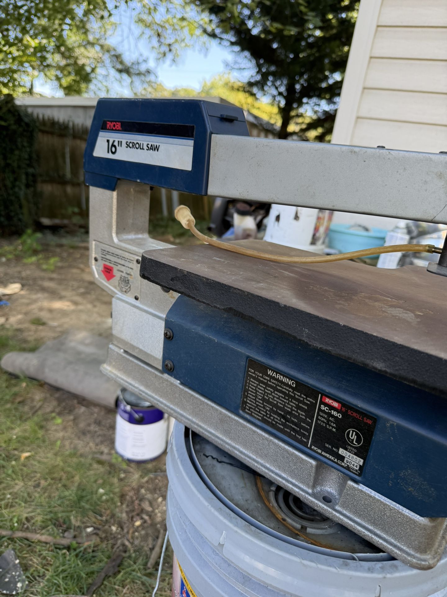 RYOBI 16” scroll saw model sc-160 (Read description)