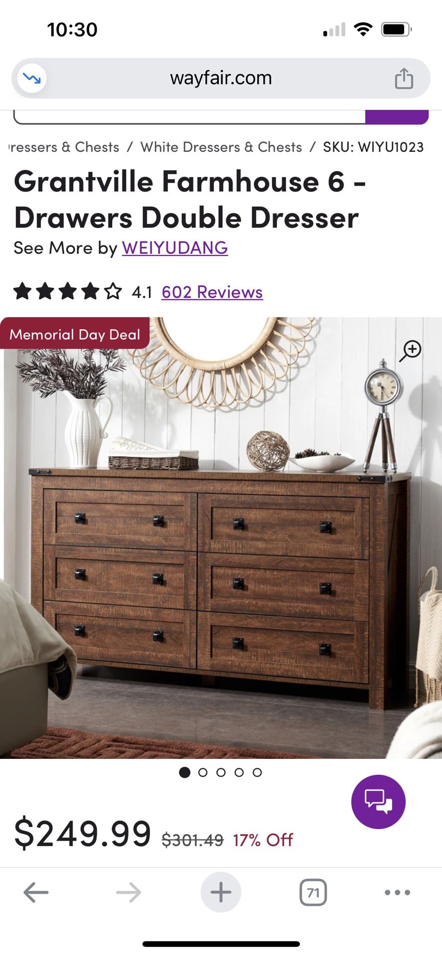 Brand New Dresser
