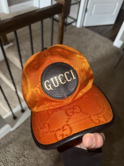 Gucci Vibrant Orange GG Cap— Baseball Cap