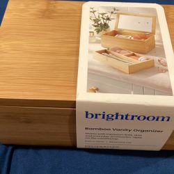 Bamboo, vanity, organizing