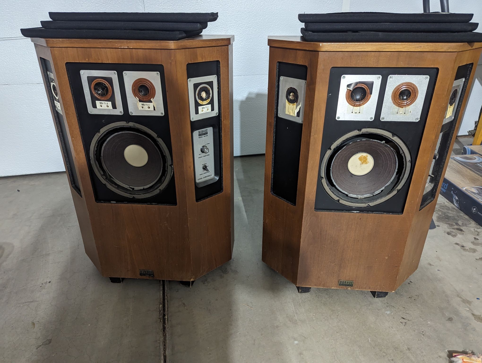 Burhoe Silver Speakers