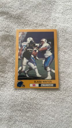 San Diego Chargers Blaise Winter (D.A.R.E.) Card