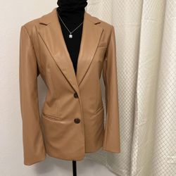 Women’s Faux Leather Jacket Size Small