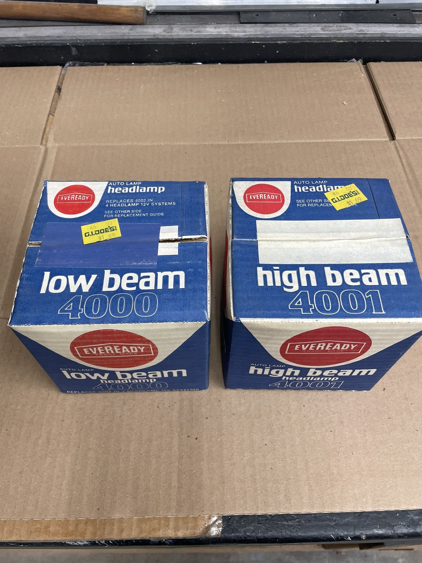 Vintage Round Auto Headlights 