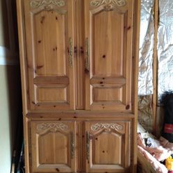 All oak Armoire 