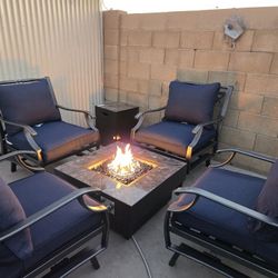 Patio Set / Fire Pit Table/ Patio Chairs 🔥SEE MY PAGE FOR MORE 🔥 