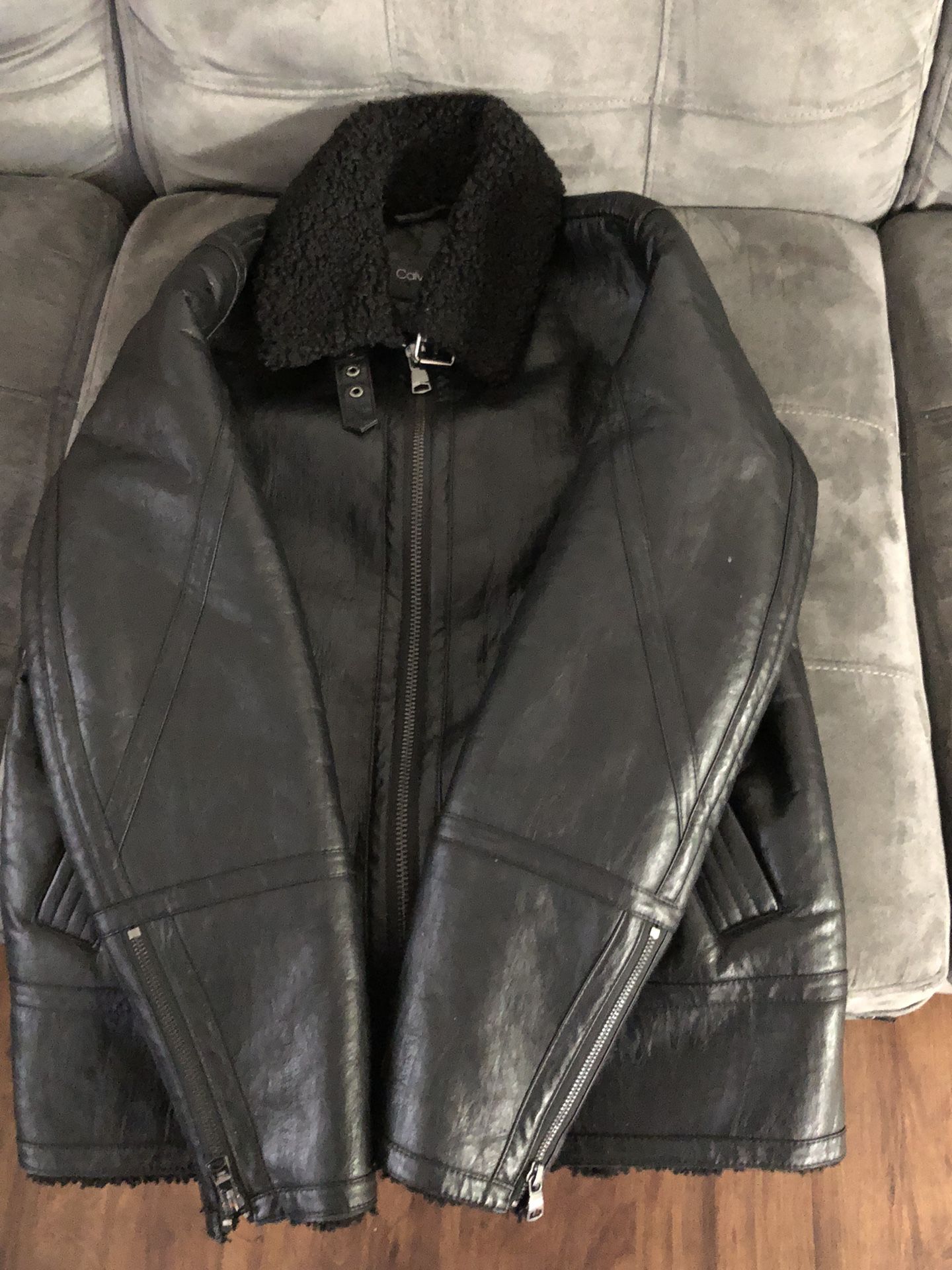 Calvin Klein Leather Jacket 