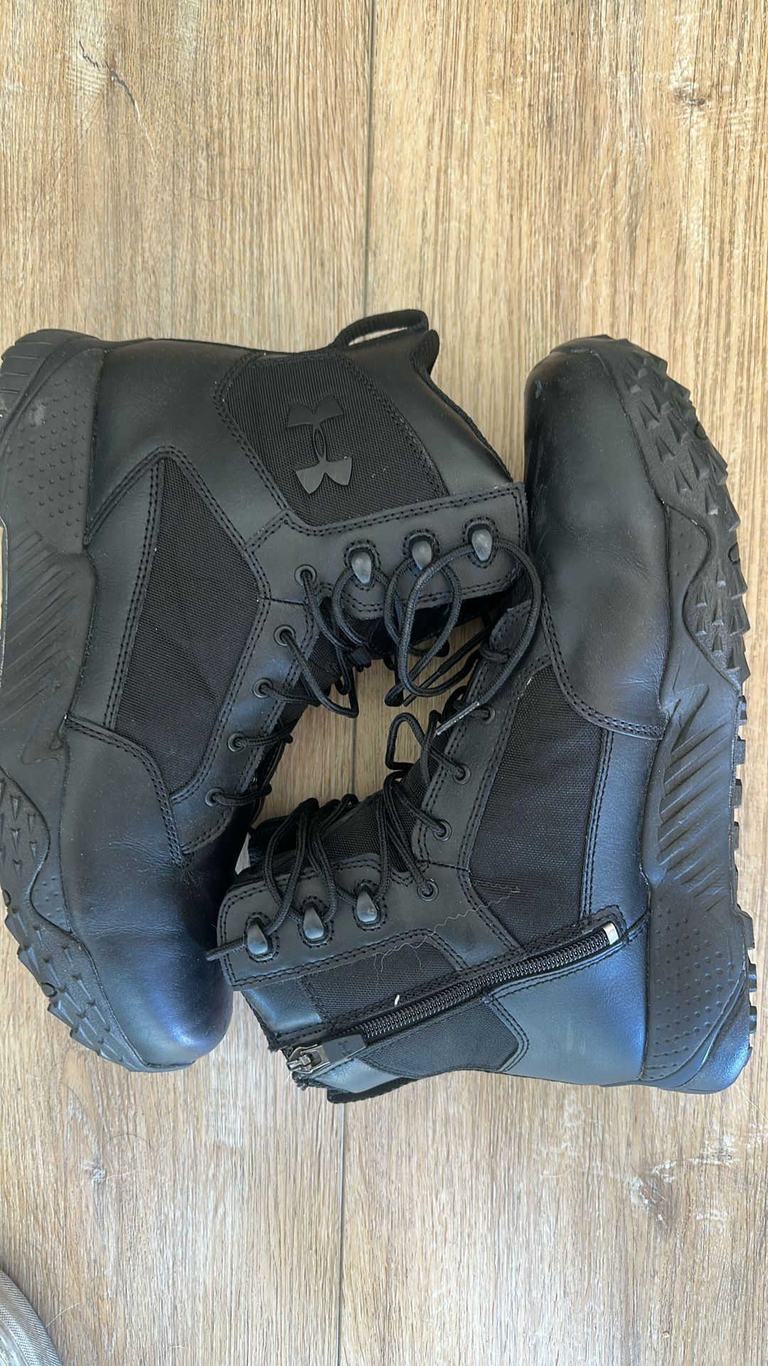 M Sz 10.5 Under Armor Tac Boots Side Zip