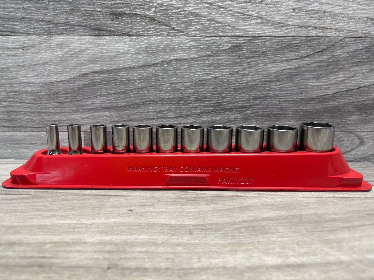 Snap-On 11PC 6PT 3/8" Drive Semi Deep Socket Set(A1D020514)