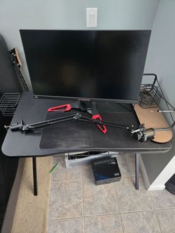 Gaming Desk and Monitor